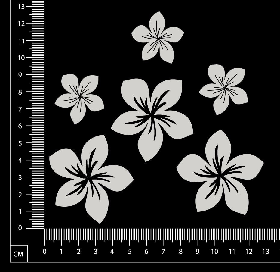 Frangipanis - White Chipboard