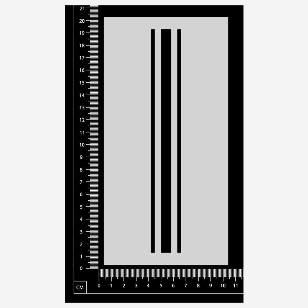 French Linen Stripes - Stencil - 100mm x 200mm