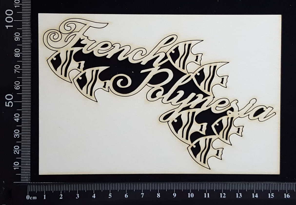 French Polynesia - B - White Chipboard