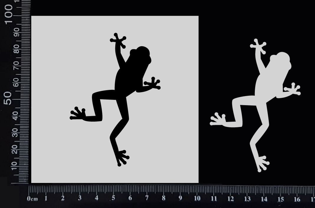 Frog - B - Stencil - 100mm x 100mm