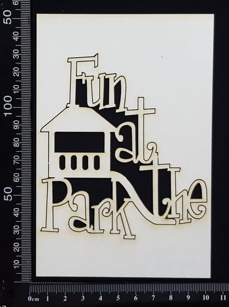 Fun at the Park - White Chipboard