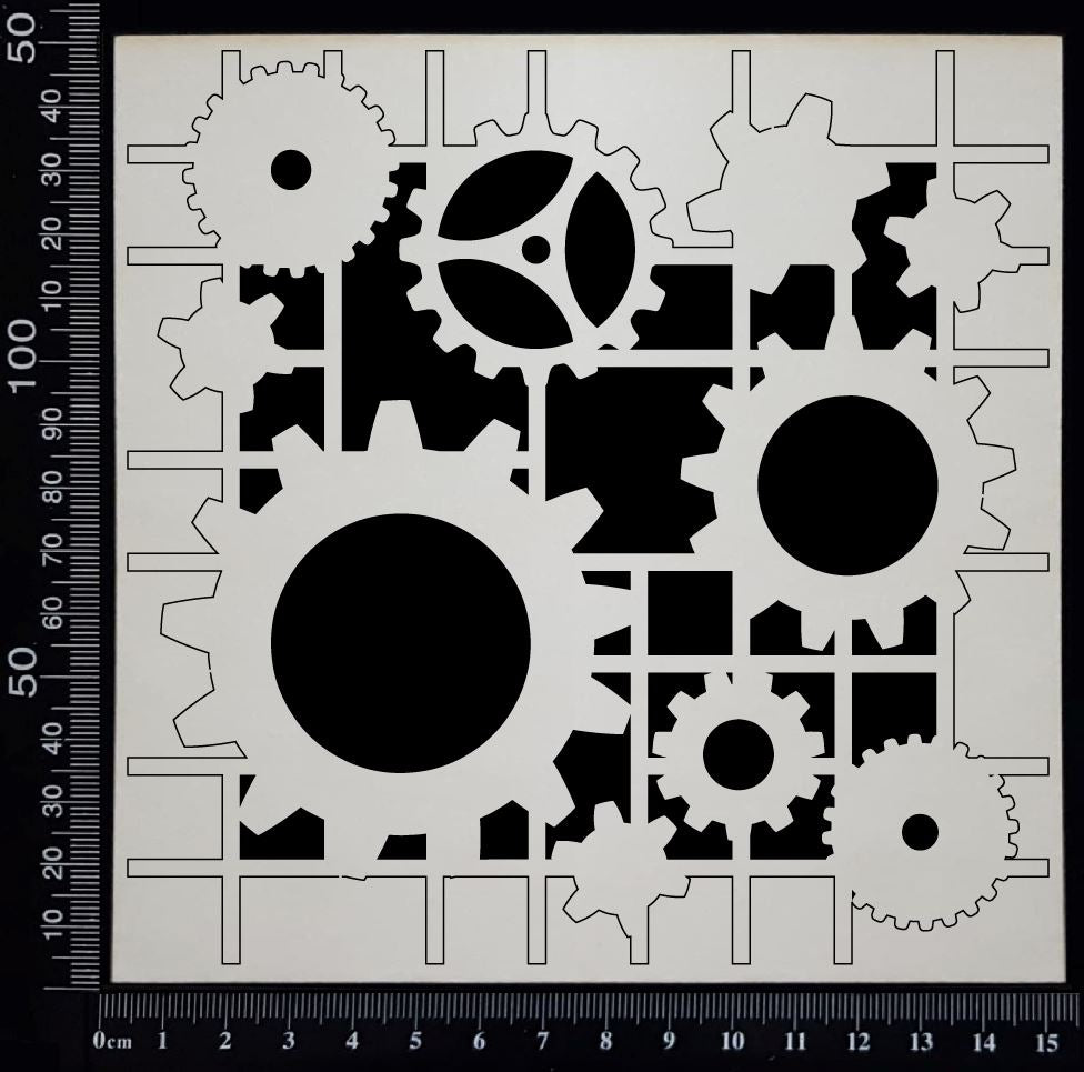 Gear Mesh - D - White Chipboard