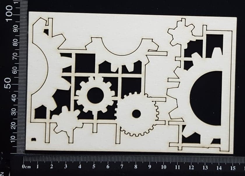 Gear Mesh Set - B - White Chipboard