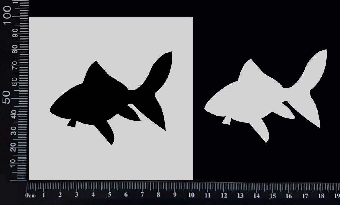 Goldfish - Stencil - 100mm x 100mm