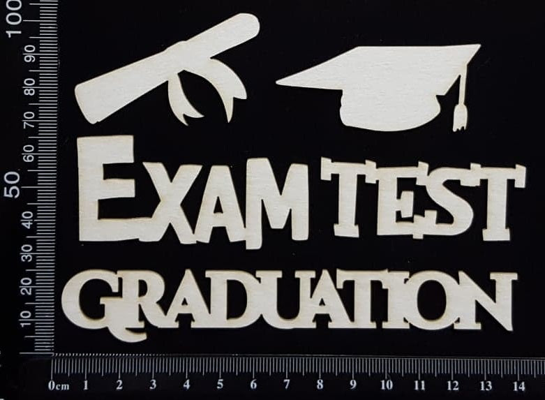 Graduation Set - C - White Chipboard