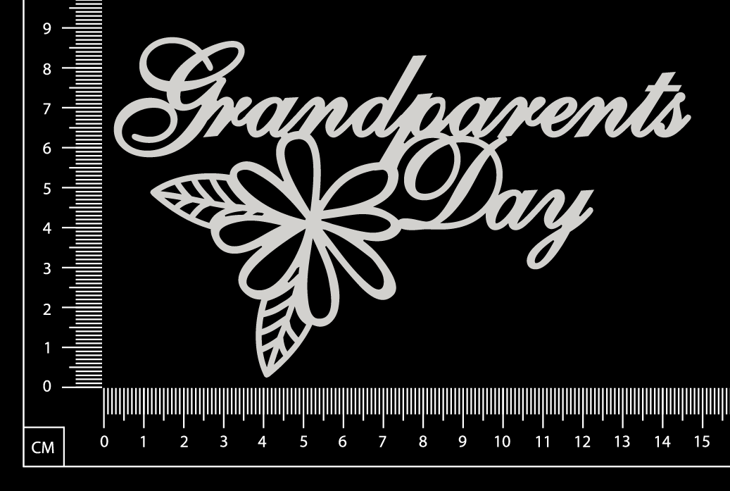 Grandparents Day - A - White Chipboard