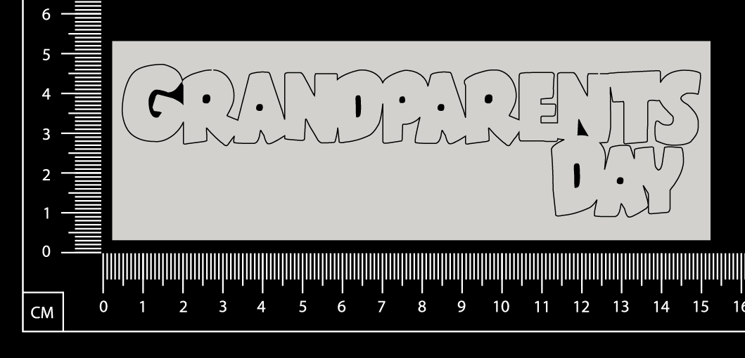Grandparents Day - C - White Chipboard