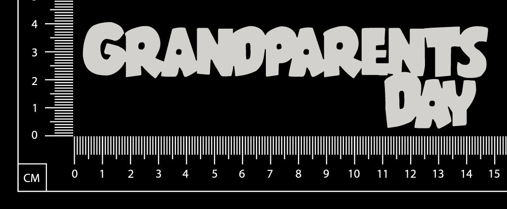Grandparents Day - C - White Chipboard