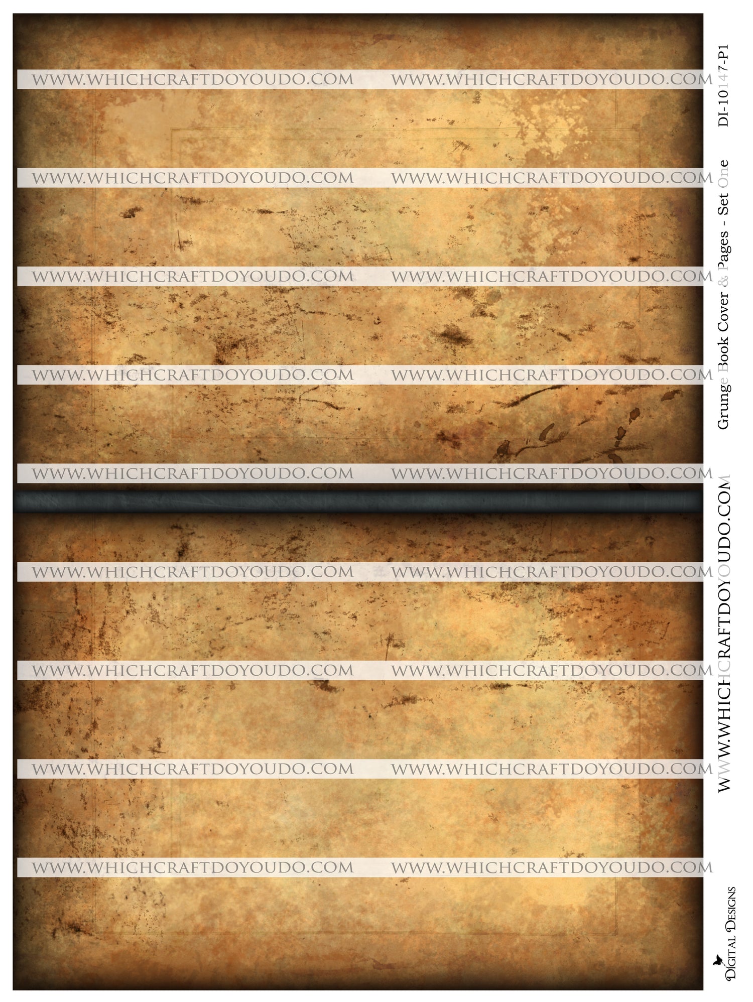 Grunge Book Cover & Pages - Set One - DI-10147 - Digital Download