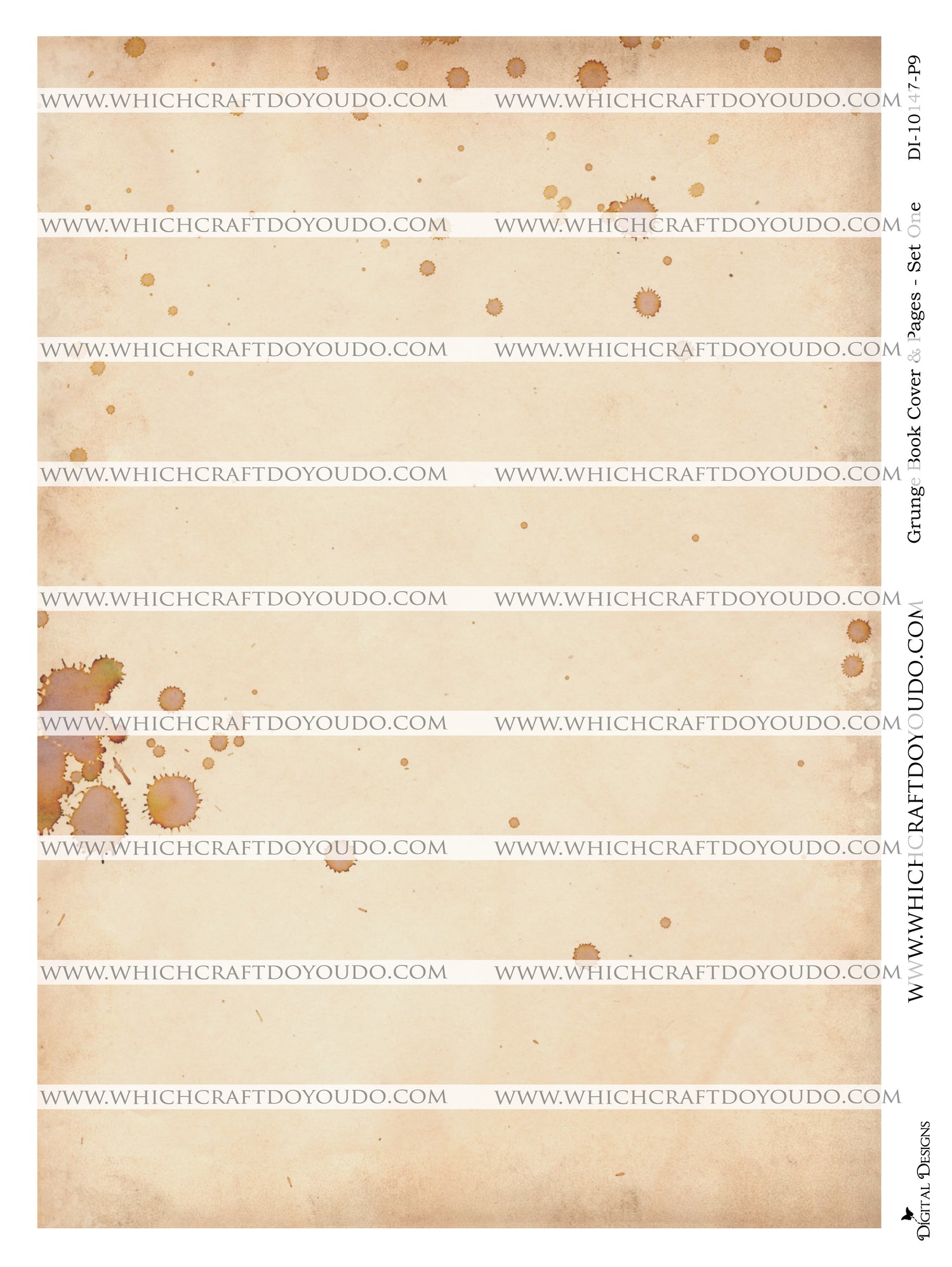 Grunge Book Cover & Pages - Set One - DI-10147 - Digital Download