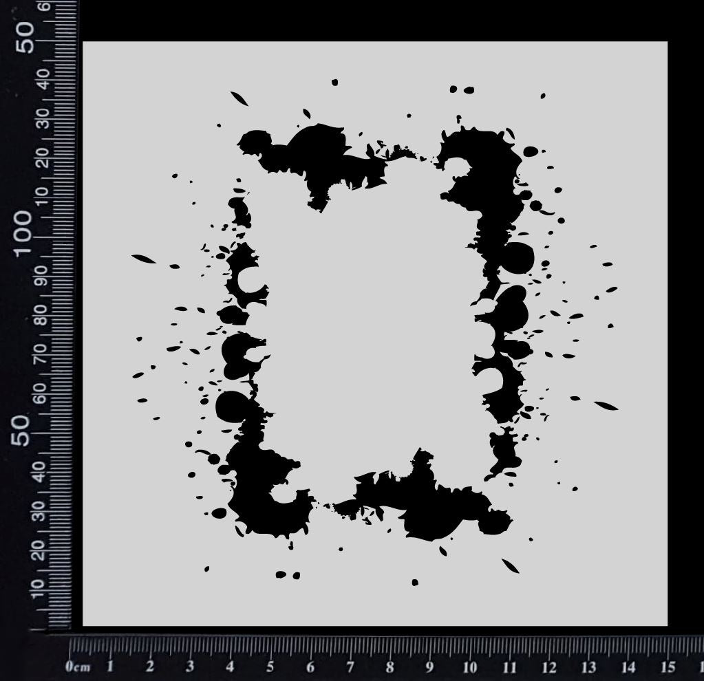 Grunge Splatter - Stencil - 150mm x 150mm