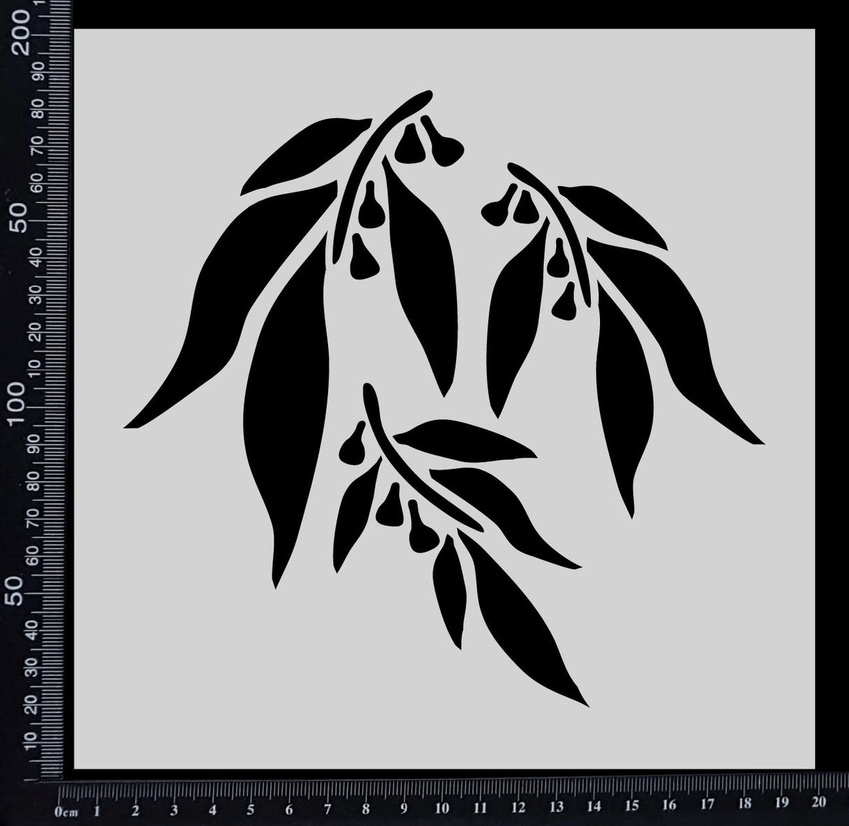 Gum Leaves - Stencil - 200mm x 200mm