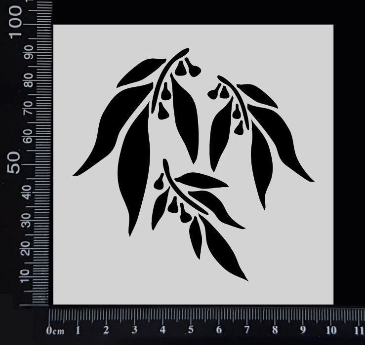 Gum Leaves - Stencil - 100mm x 100mm