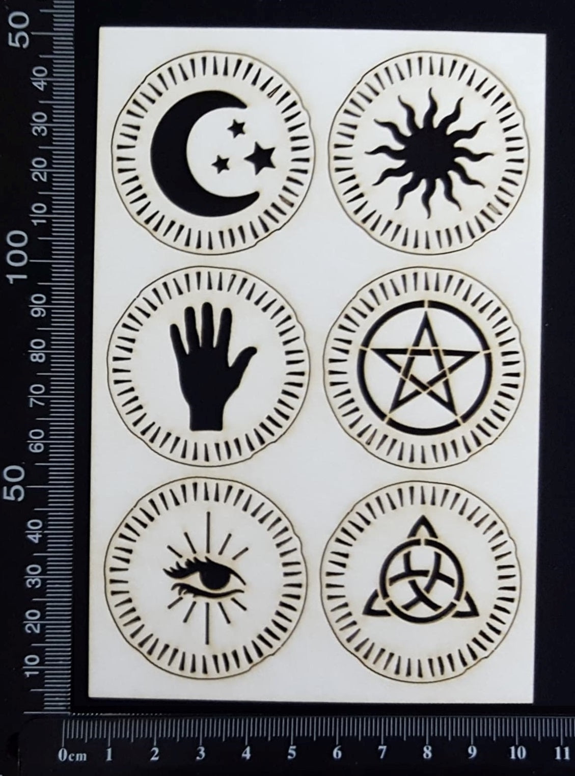 Gypsy Coins Set - White Chipboard