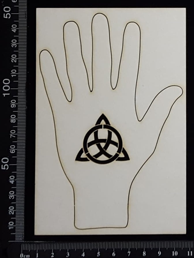 Gypsy Hand - Triquetra - White Chipboard