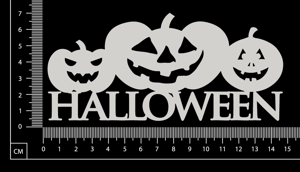Halloween - A - White Chipboard