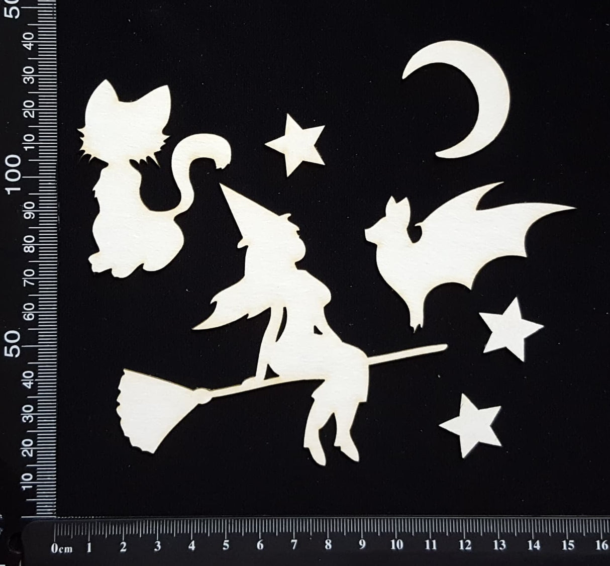 Halloween Elements Set - C - White Chipboard