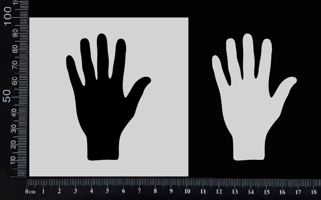 Hand - Stencil - 100mm x 100mm