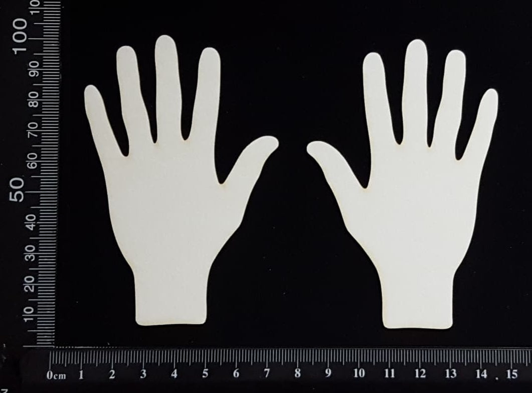 Hand Set - B - Medium - White Chipboard