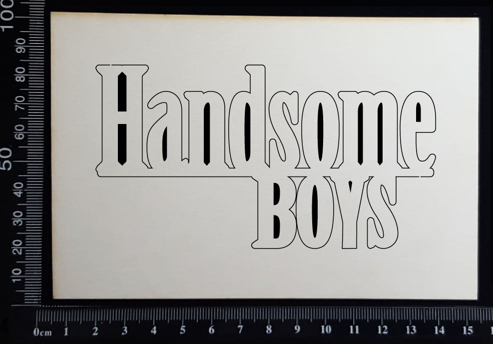 Handsome Boys - BA - Large - White Chipboard