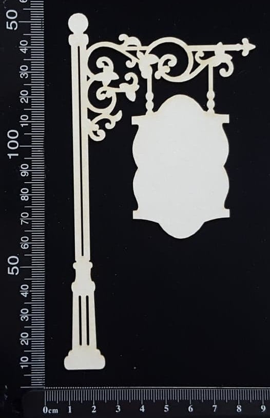 Hanging Sign - A - White Chipboard