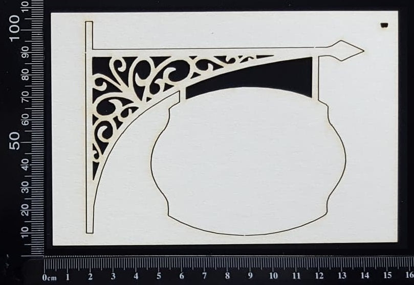 Hanging Sign - B - White Chipboard