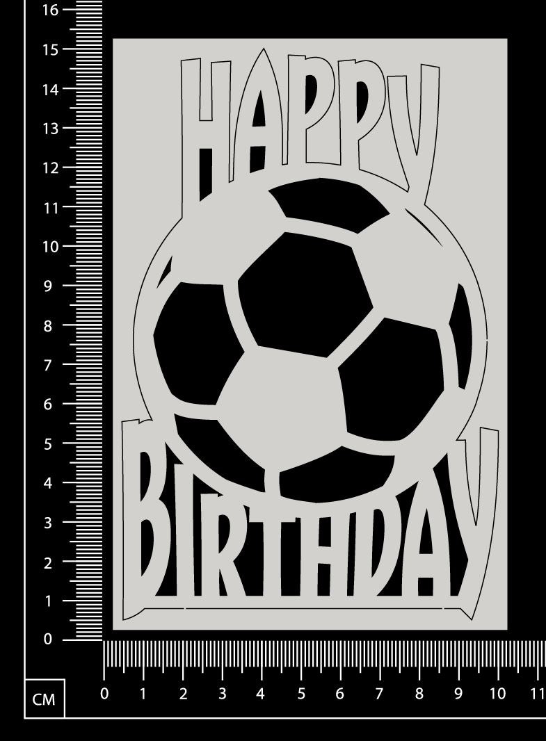 Happy Birthday - G - White Chipboard