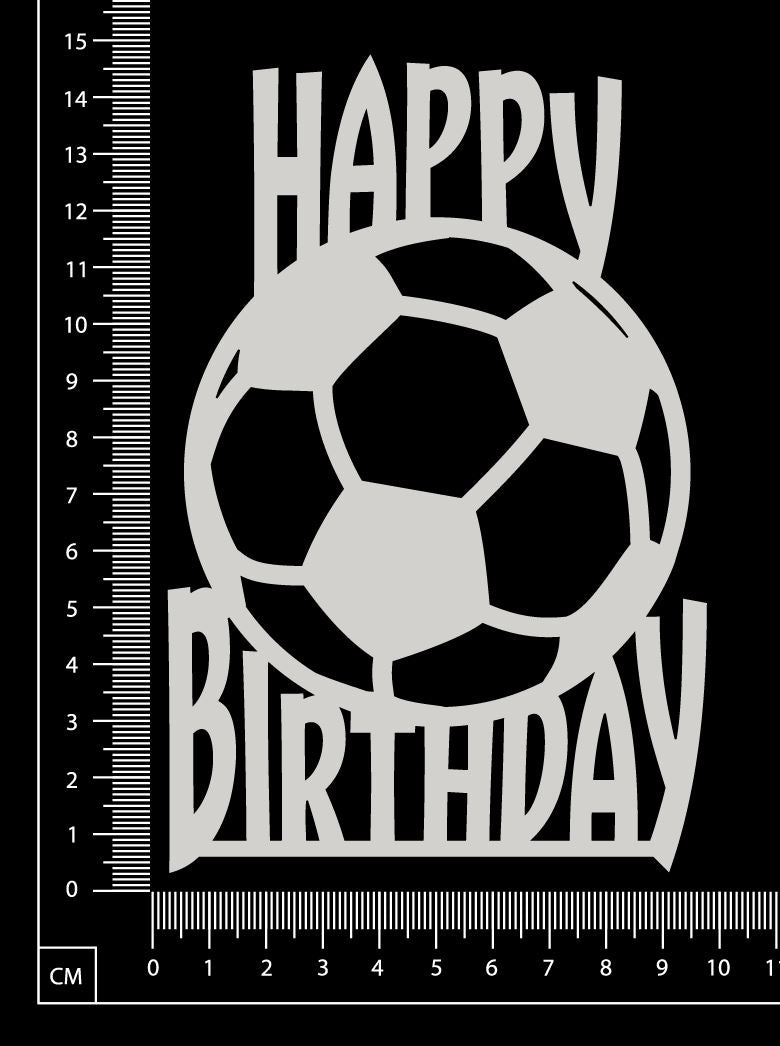 Happy Birthday - G - White Chipboard