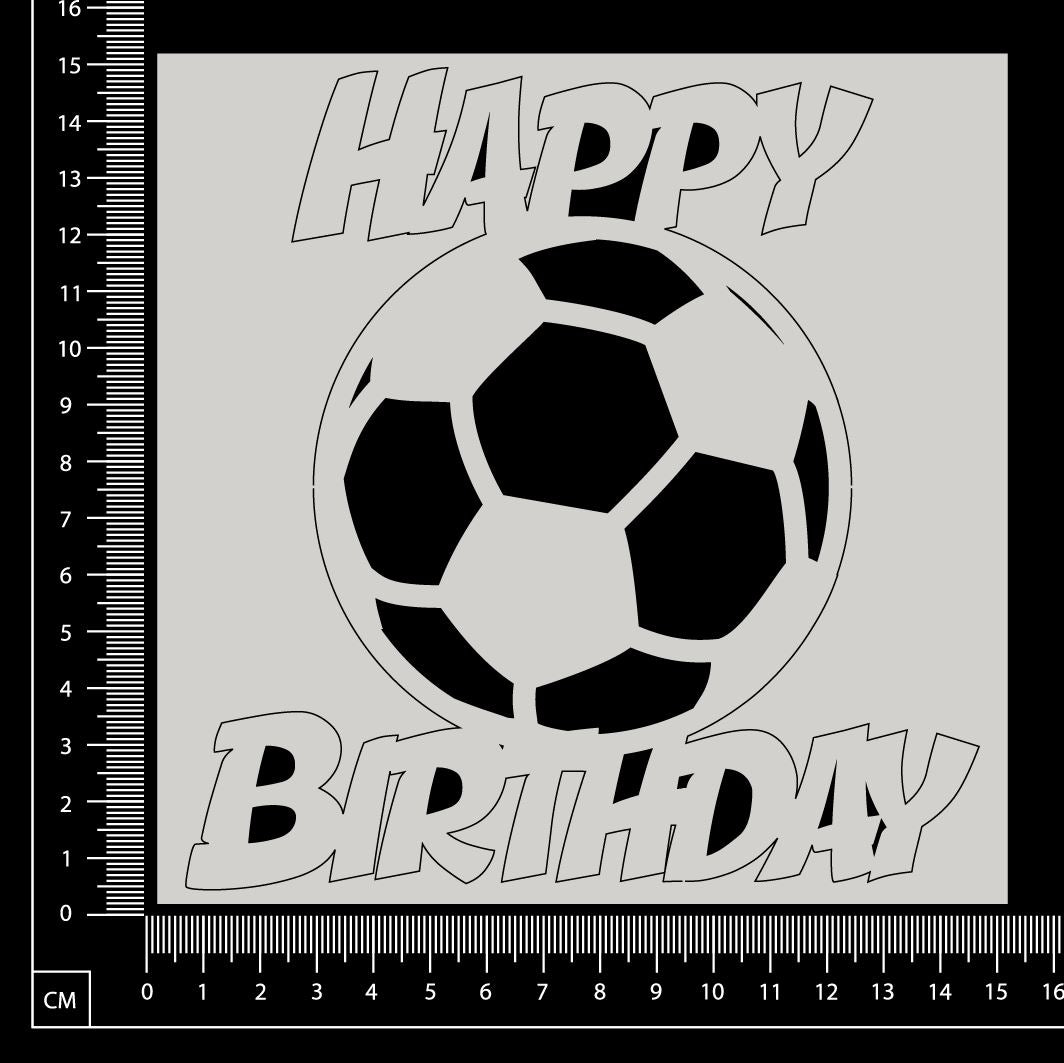 Happy Birthday - H - White Chipboard