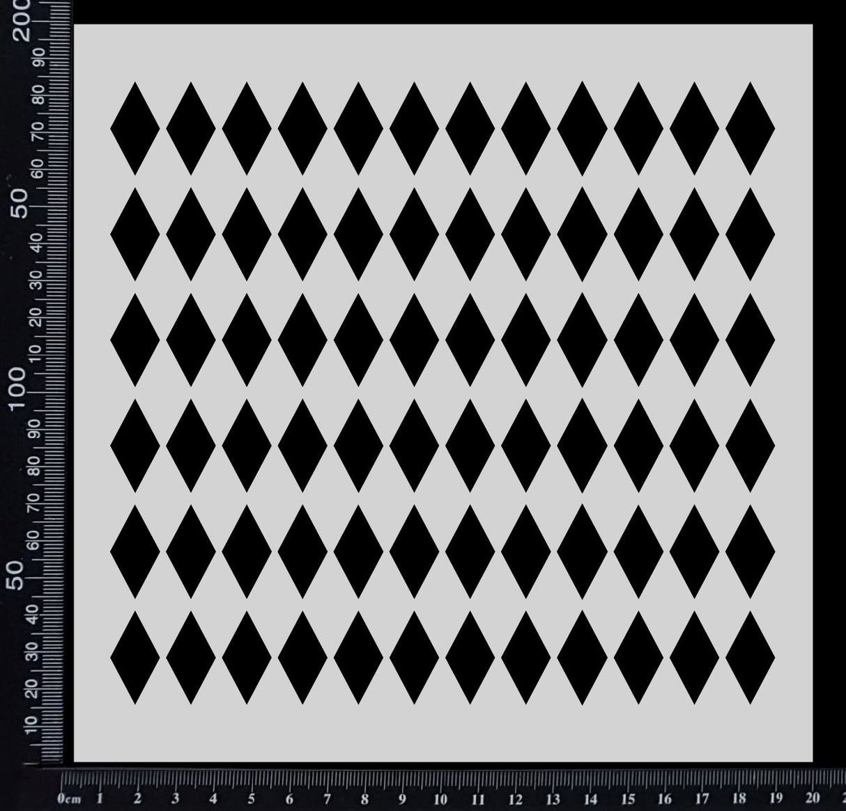 Harlequin - B - Stencil - 200mm x 200mm