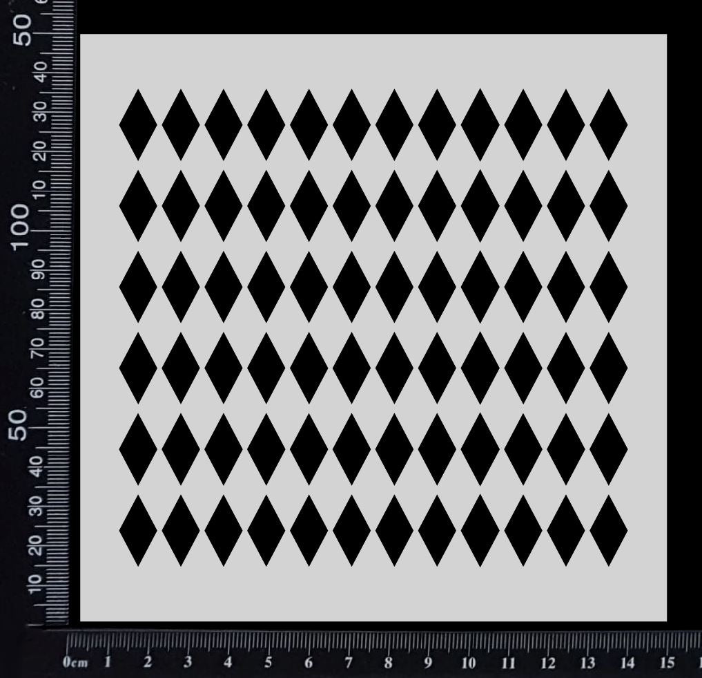 Harlequin - B - Stencil - 150mm x 150mm