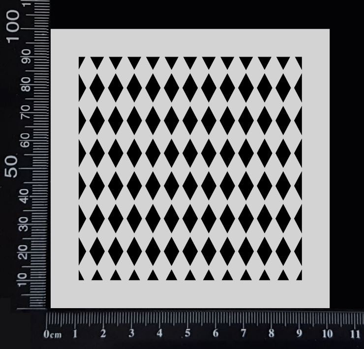 Harlequin - A - Stencil - 100mm x 100mm