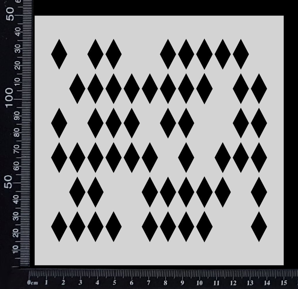 Harlequin - B - Random - Stencil - 150mm x 150mm