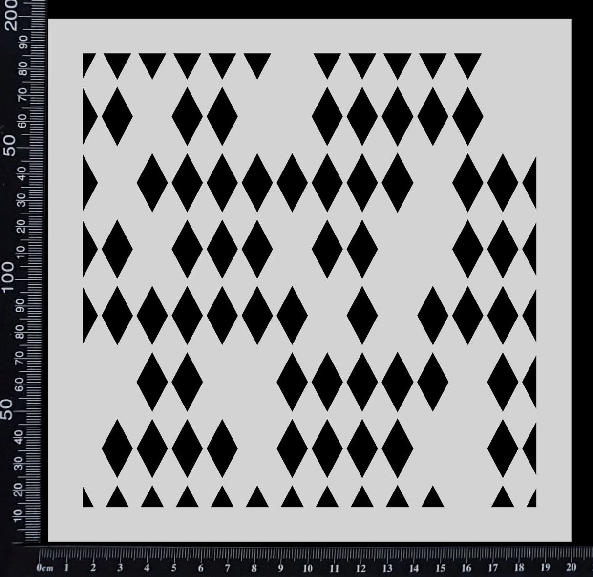 Harlequin - A - Random - Stencil - 200mm x 200mm