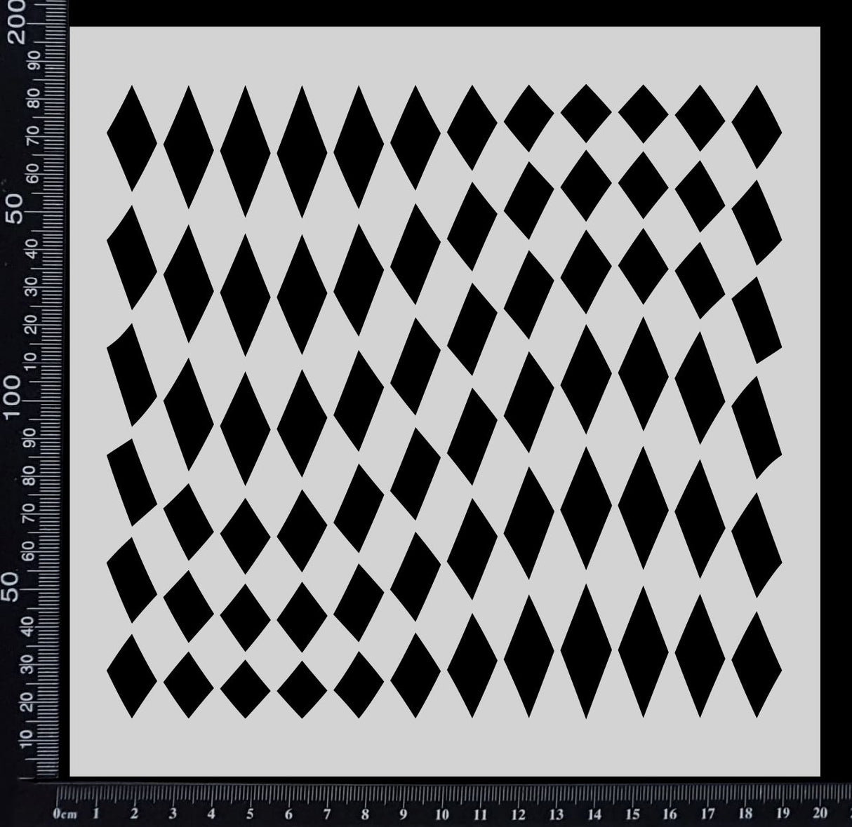 Harlequin - B - Warped - Stencil - 200mm x 200mm