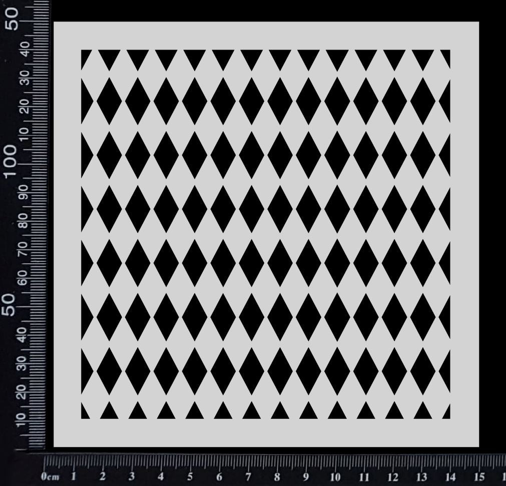 Harlequin - A - Stencil - 150mm x 150mm