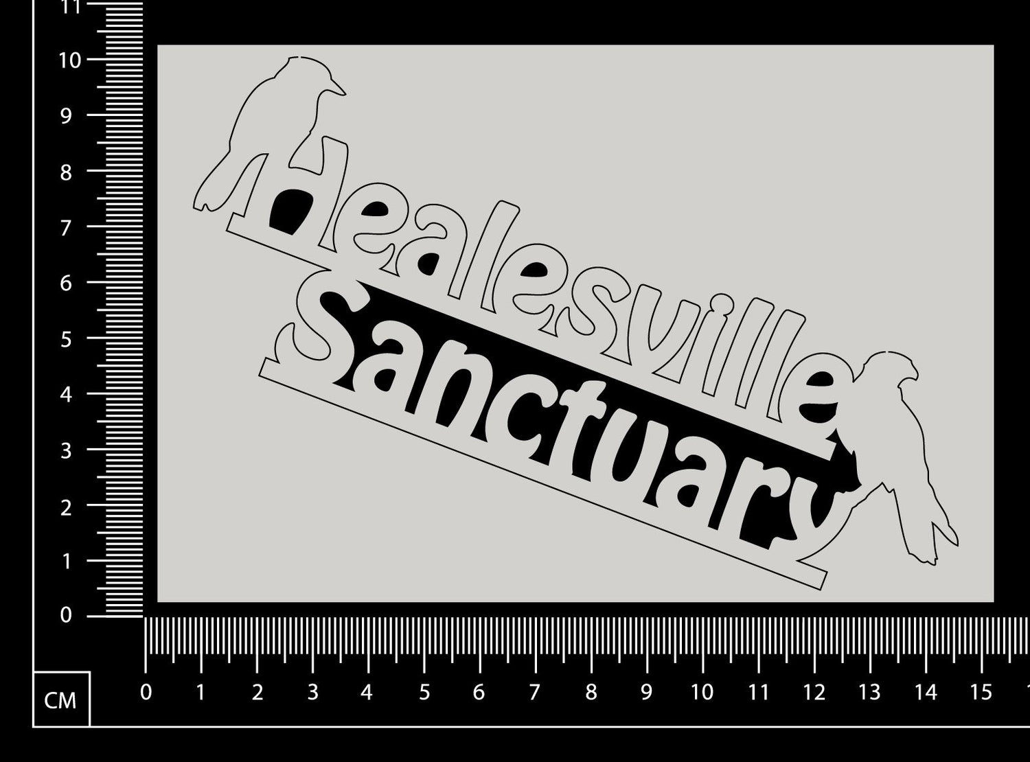 Healesville Sanctuary - White Chipboard