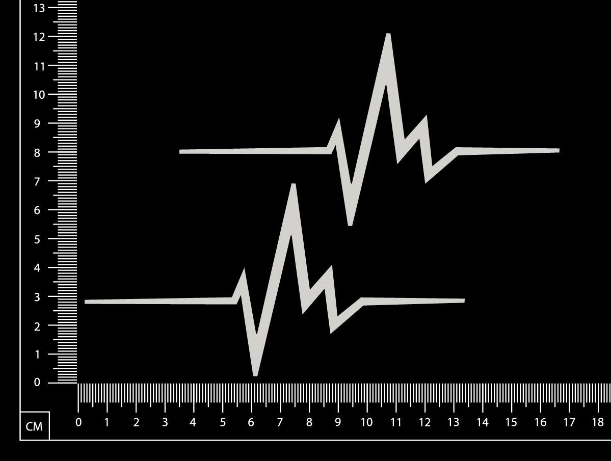 Heart Beats - White Chipboard