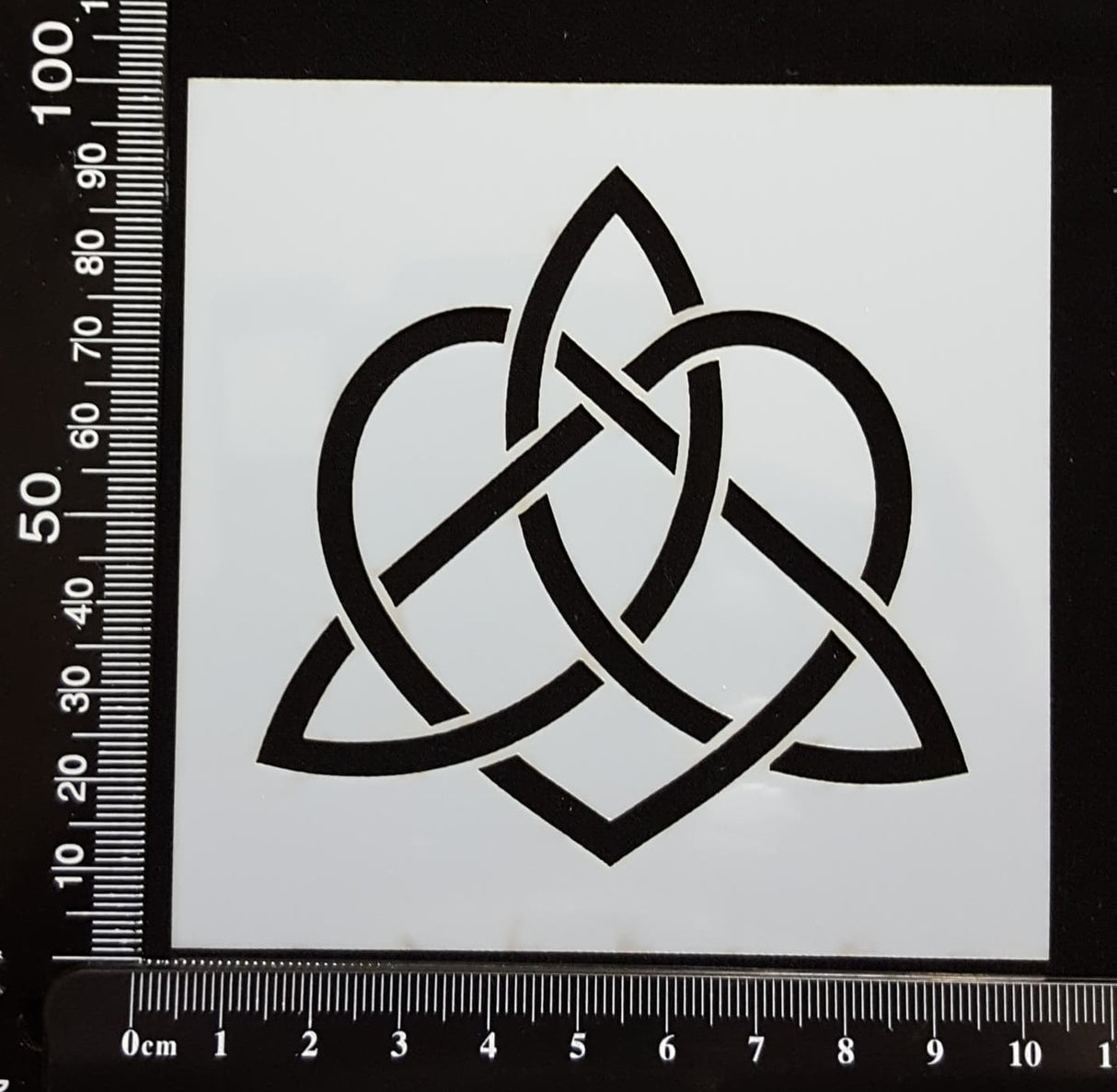 Heart Triquetra - B - Stencil - 100mm x 100mm