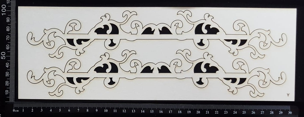 Heather Border Set - A - Large - White Chipboard