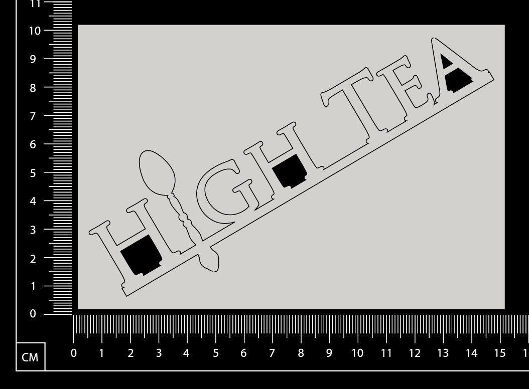High Tea - C - White Chipboard
