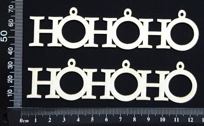 Ho Ho Ho - B - White Chipboard