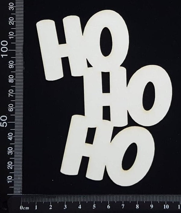 Ho Ho Ho - C - White Chipboard
