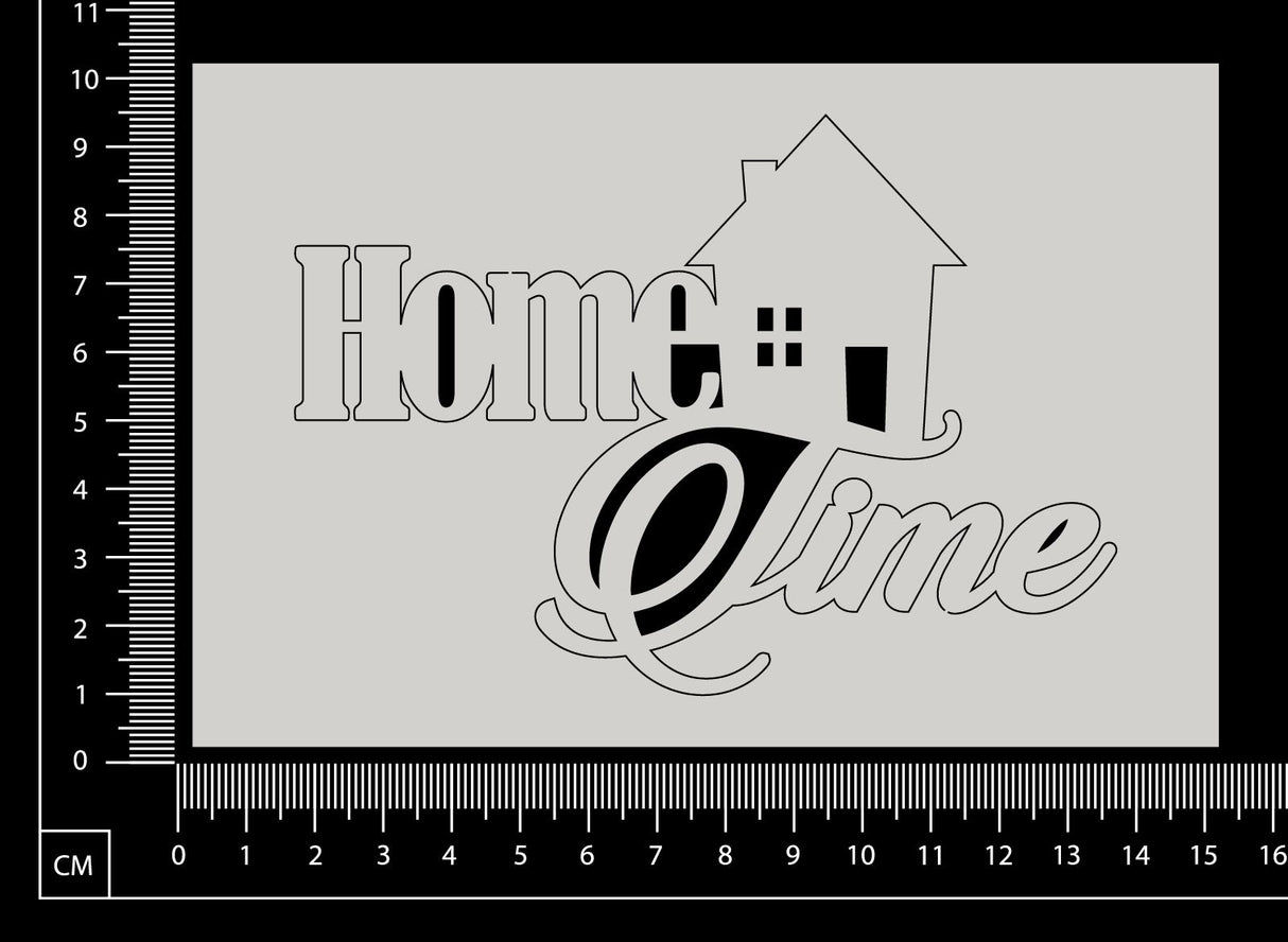 Home Time - White Chipboard