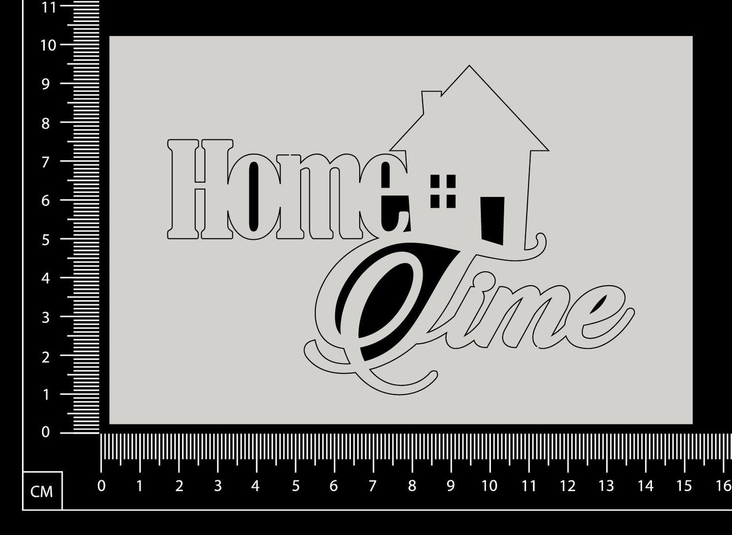 Home Time - White Chipboard