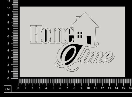 Home Time - White Chipboard