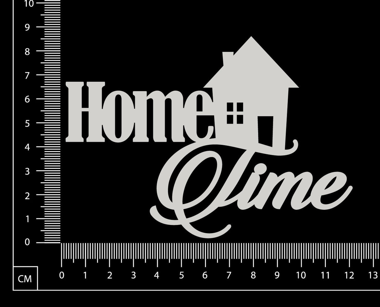 Home Time - White Chipboard