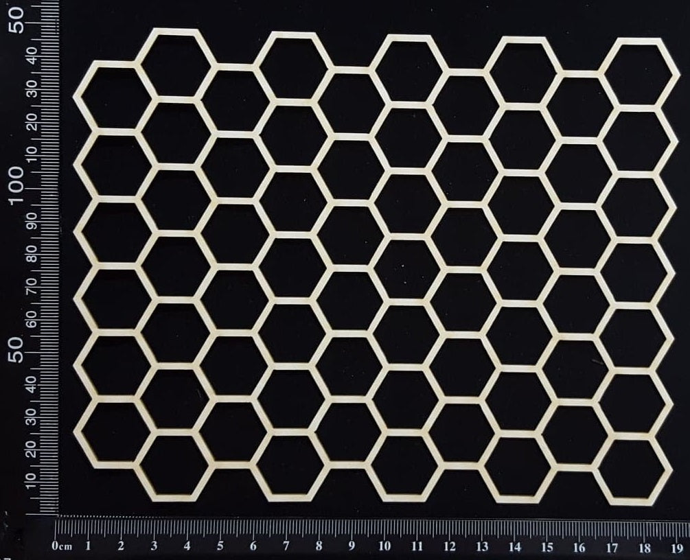 Honeycomb Mesh - B - White Chipboard