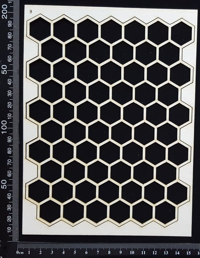 Honeycomb Mesh - B - White Chipboard