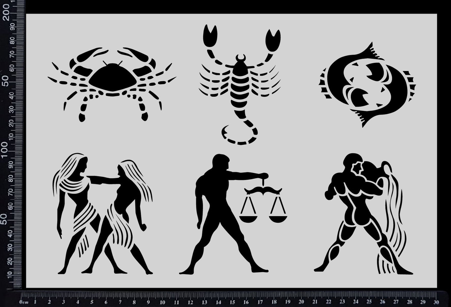 Horoscope - Set A - Stencil - 200mm x 300mm